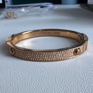 Michael Kors Elegant Rose Gold Bangle Bracelet